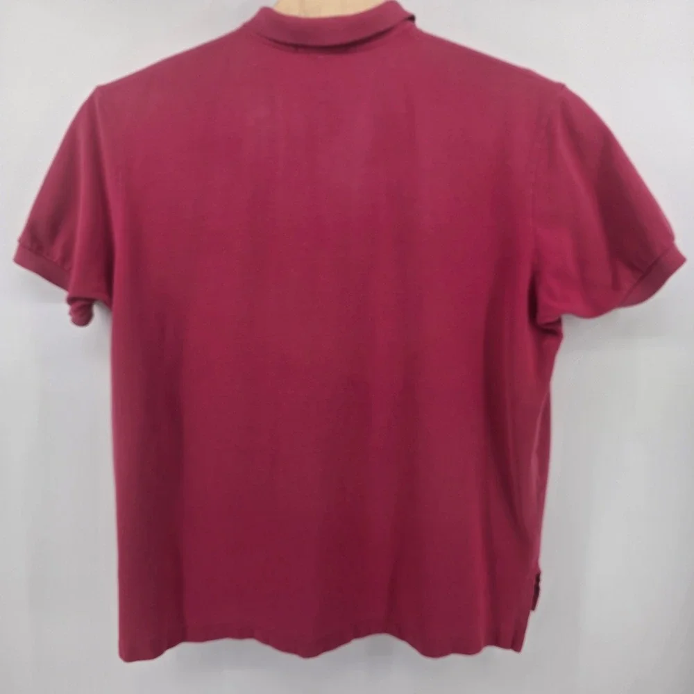 Polo Ralph Lauren Polo Shirt Mens XXL Heritage Pique Cotton Berry Pink Classic